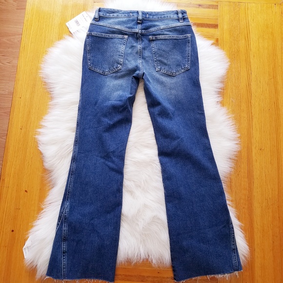NWT FREE PEOPLE RITA Cropped Flare Jeans - Picture 7 of 8